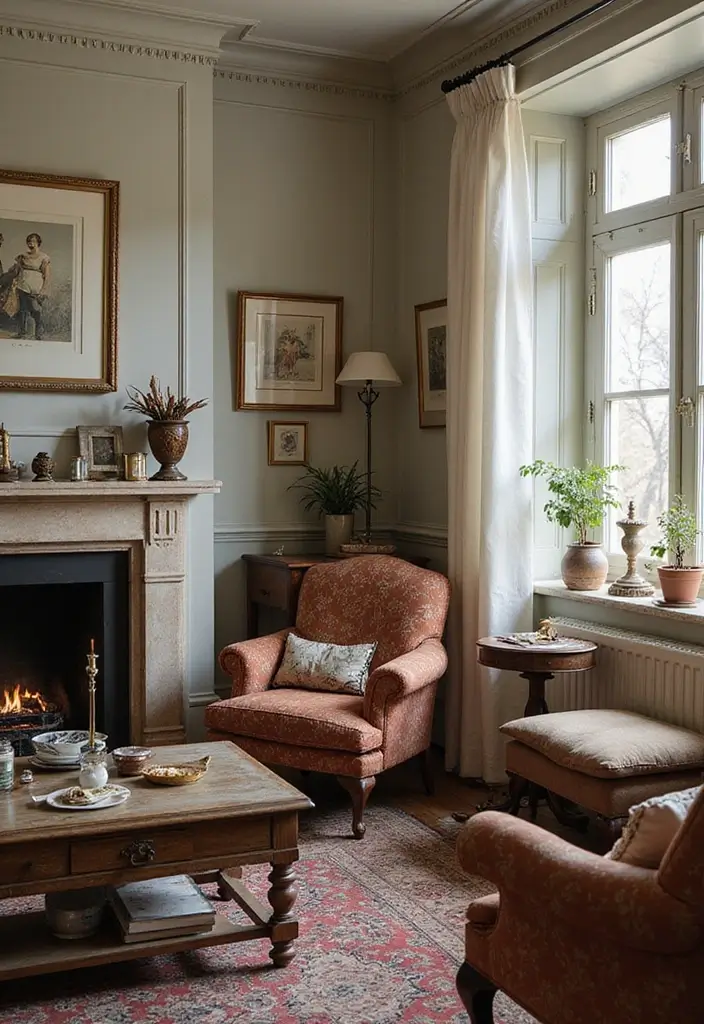 28 Small Cosy Living Room Ideas That Feel Inviting and Peaceful - 28. Personalize with Family Heirlooms