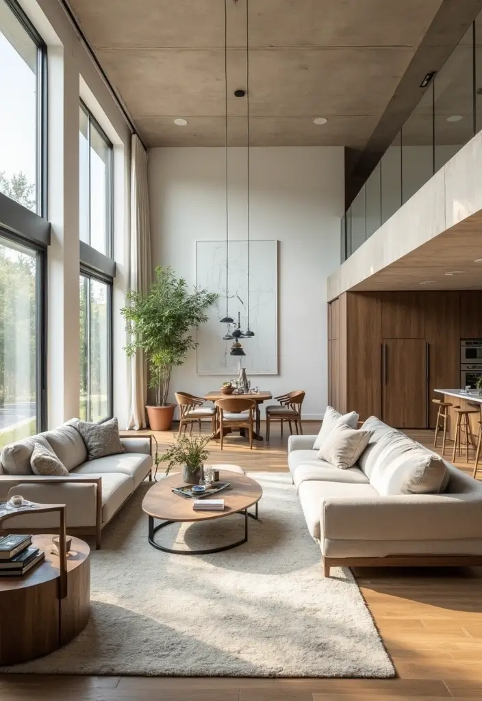 29 Clean Aesthetic Living Room Ideas That Feel Fresh and Minimal - 10. Open Floor Plan Benefits