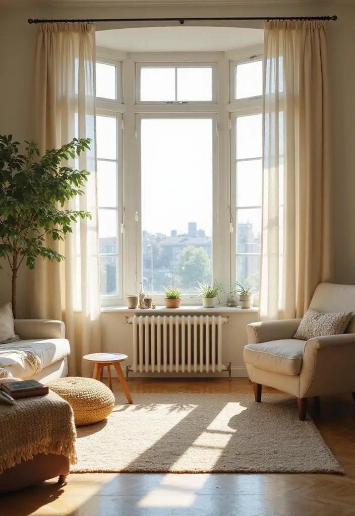 29 Clean Aesthetic Living Room Ideas That Feel Fresh and Minimal - 2. Large Windows for Natural Light