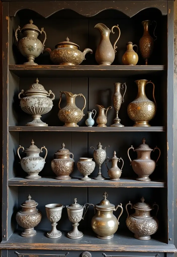 29 Dark Victorian Living Room Ideas That Feel Moody and Historic - 11. Vintage Accessories