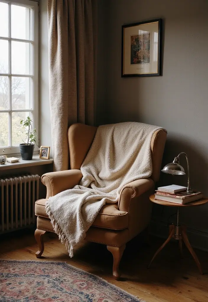 29 Dark Victorian Living Room Ideas That Feel Moody and Historic - 9. Cozy Reading Nooks