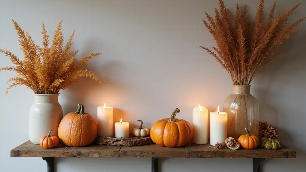 29 Fall Shelf Decor Ideas Living Room That Feel Warm and Seasonal