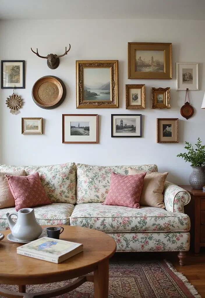 29 Floral Couch Living Room Vintage Ideas That Feel Romantic and Retro - 26. Adding Personal Touches