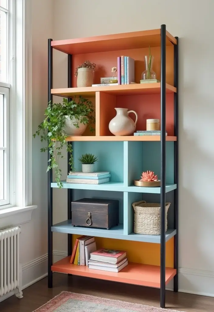 29 Ikea Hack Living Room Ideas That Look Creative and Affordable - 1. Upcycled Kallax Bookshelf
