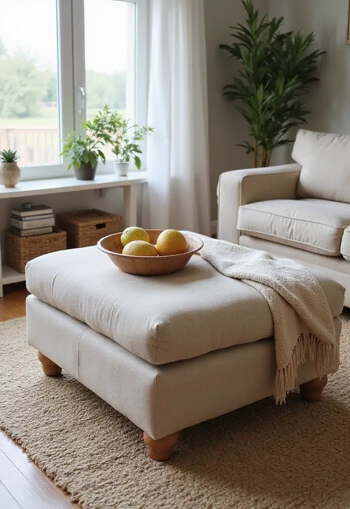 29 Ikea Hack Living Room Ideas That Look Creative and Affordable - 13. IKEA Storage Ottoman from KURUN