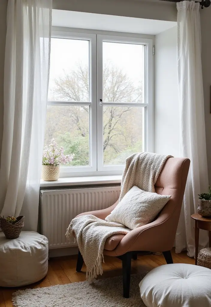 29 Ikea Hack Living Room Ideas That Look Creative and Affordable - 14. Create a Cozy Reading Nook with a Poäng Chair