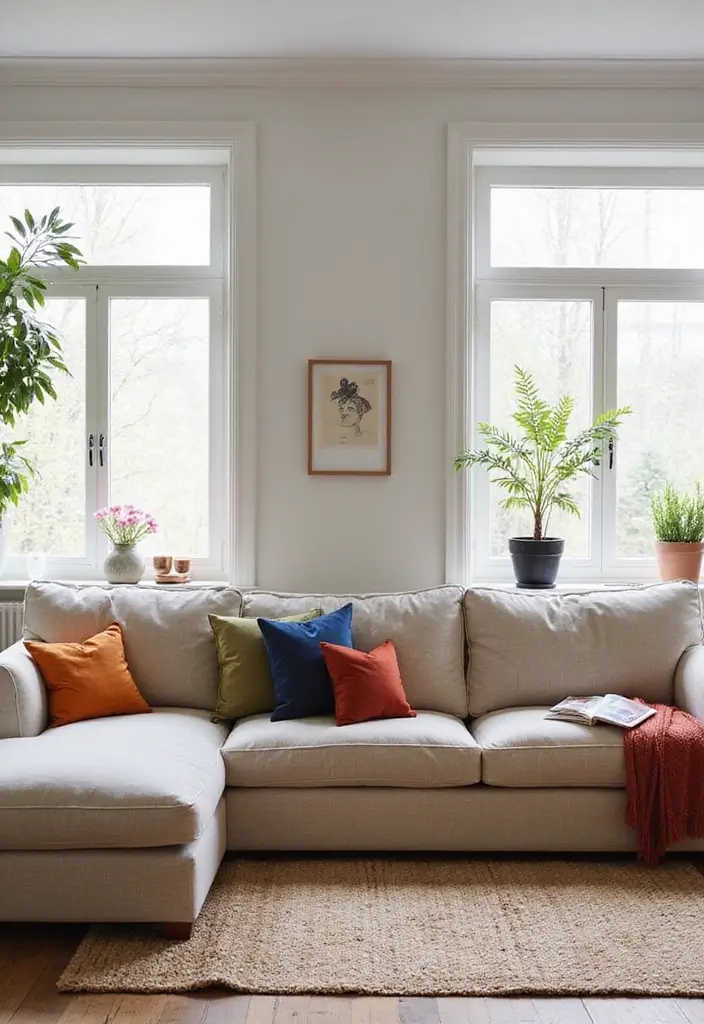 29 Ikea Hack Living Room Ideas That Look Creative and Affordable - 16. Create a Modular Sofa with FRIHETEN