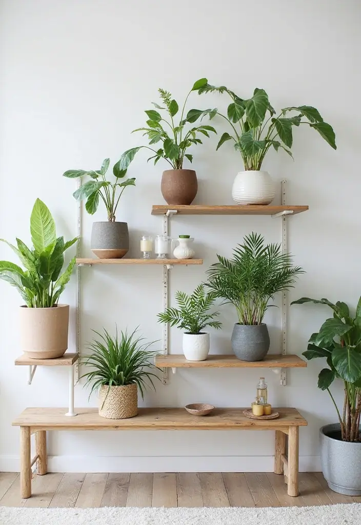 29 Ikea Hack Living Room Ideas That Look Creative and Affordable - 18. Use RÅVAROR as Minimalist Plant Shelves