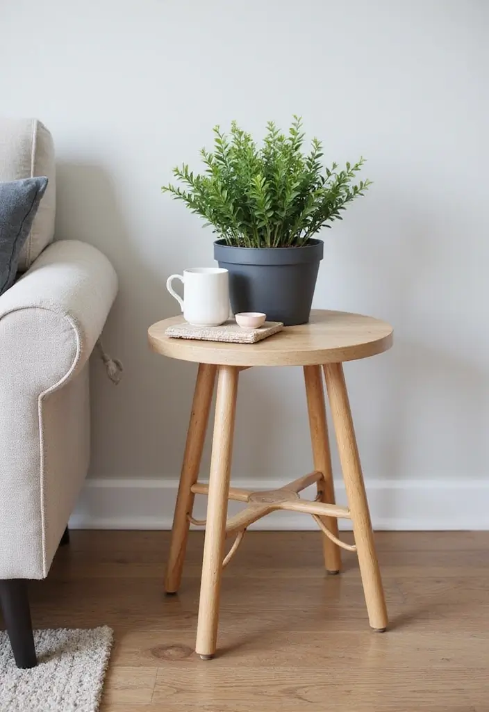 29 Ikea Hack Living Room Ideas That Look Creative and Affordable - 25. Upcycle a FROSTA Stool