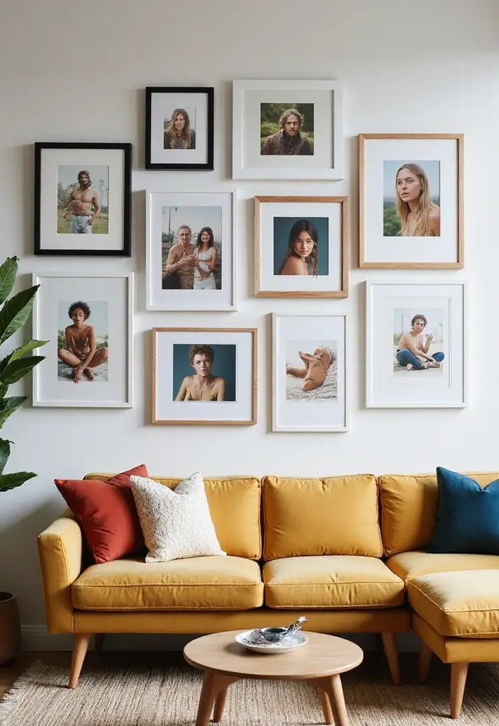 29 Ikea Hack Living Room Ideas That Look Creative and Affordable - 7. RIBBA Frames for a Gallery Wall