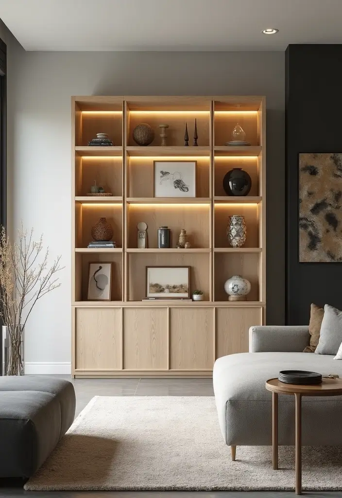 29 Ikea Metod Living Room Ideas That Are Smart and Affordable - 18. Elegant Display Cabinets