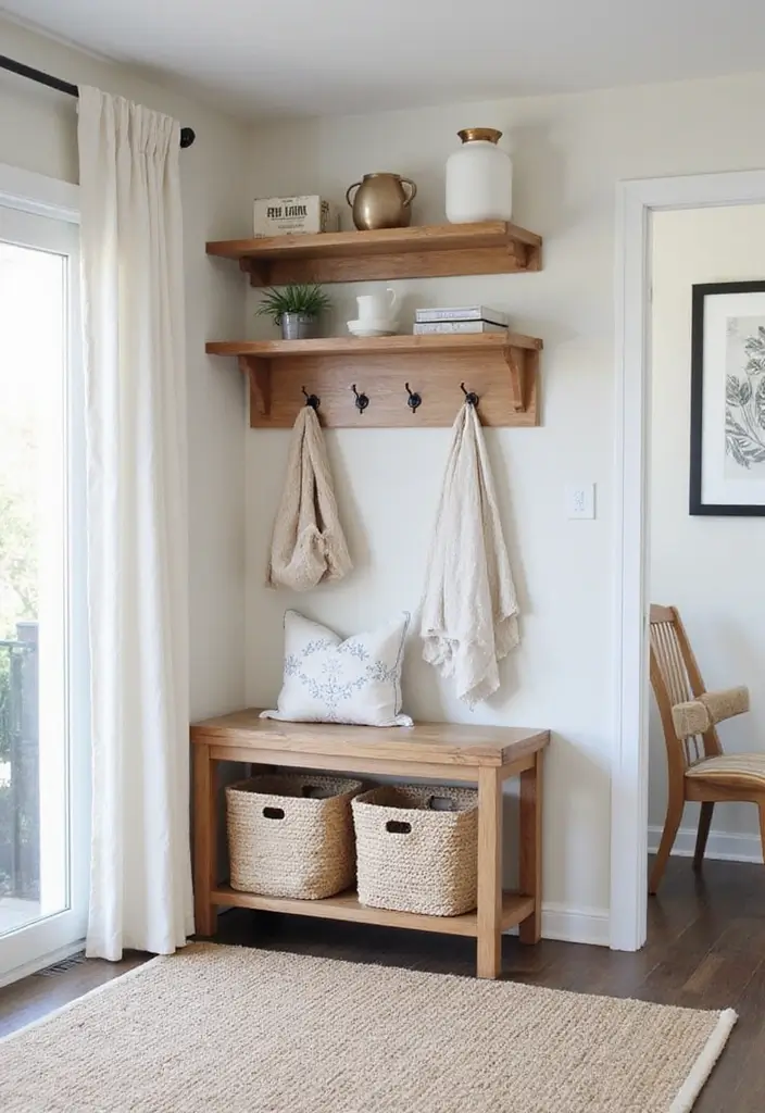 29 Ikea Metod Living Room Ideas That Are Smart and Affordable - 6. Stylish Entryway Solutions