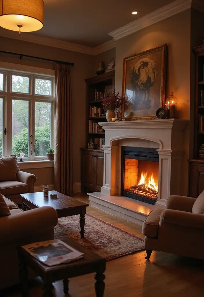 29 LED Living Room Ideas That Add Ambiance and Glow - 22. LED Fireplaces