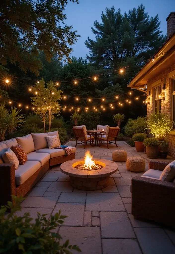 29 LED Living Room Ideas That Add Ambiance and Glow - 26. LED Outdoor Living Room Lights