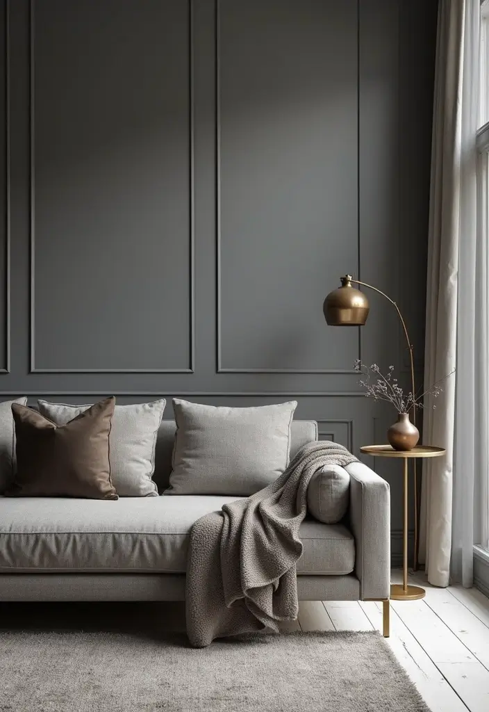 29 Living Room Grey Ideas That Feel Modern and Neutral - 1. Monochromatic Magic