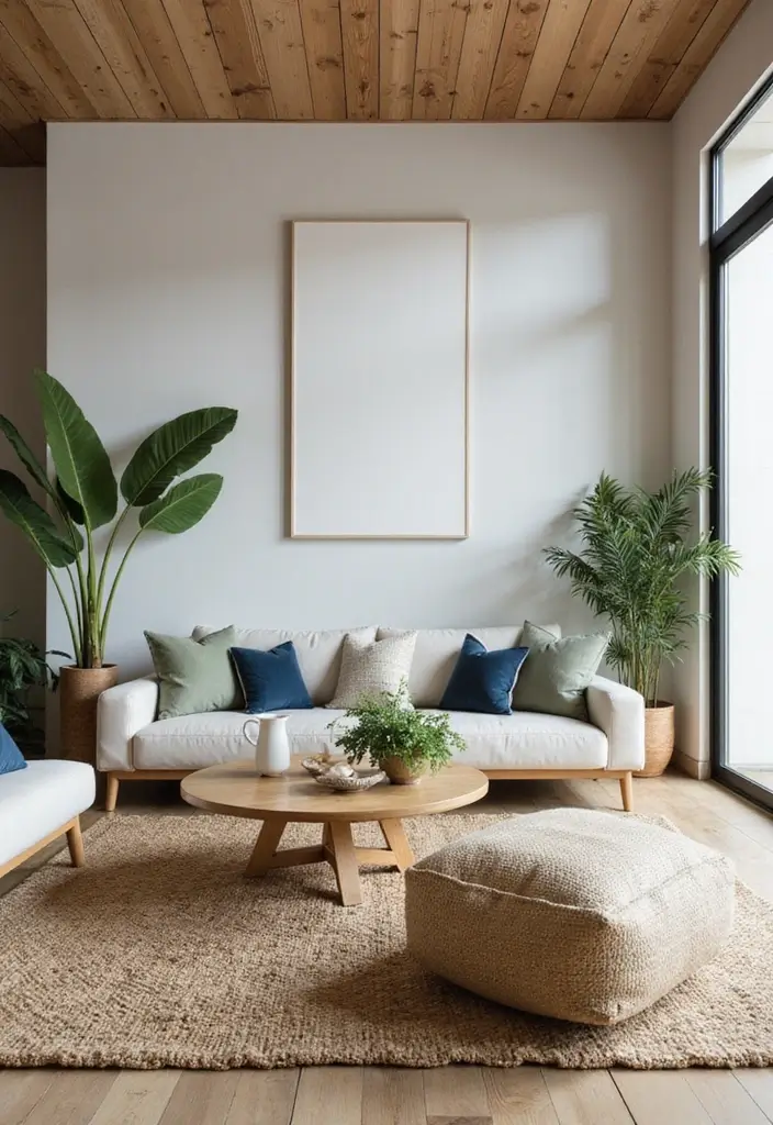 29 Sage Green and Blue Living Room Ideas That Feel Fresh and Modern - 2. Embrace Earthy Textures