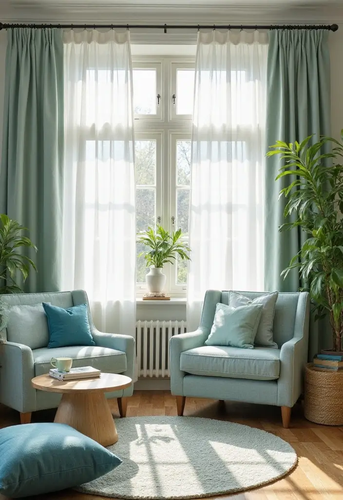 29 Sage Green and Blue Living Room Ideas That Feel Fresh and Modern - 8. The Power of Natural Light