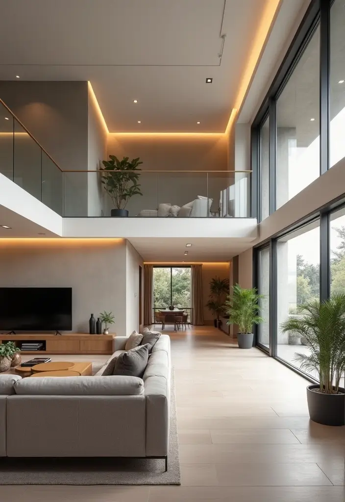 29 Two Story Living Room Ideas That Feel Open and Dramatic - 16. Integrated Technology