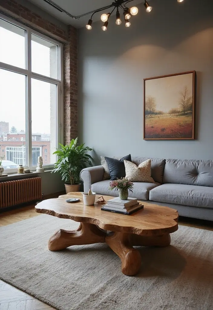 29 Urban Living Room Ideas That Capture City Style Perfectly - 16. Unique Coffee Tables