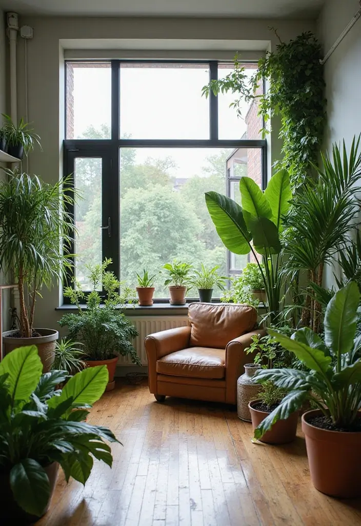 29 Urban Living Room Ideas That Capture City Style Perfectly - 4. Urban Jungle Vibes