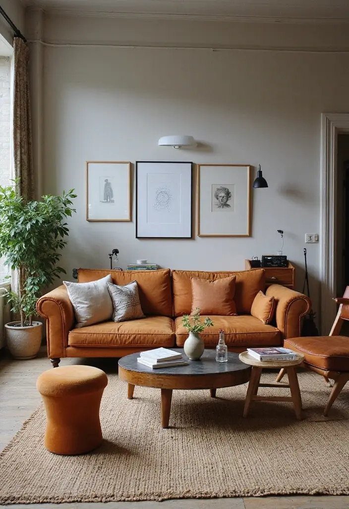 29 Urban Living Room Ideas That Capture City Style Perfectly - 7. Vintage Finds