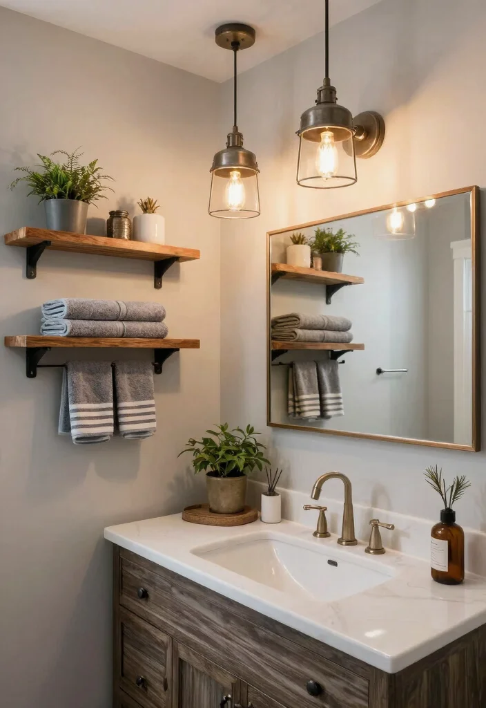 14 Bathroom Pendant Light Ideas Over Vanity For Stylish Glow - 4. Industrial Style Pendant Lights 1