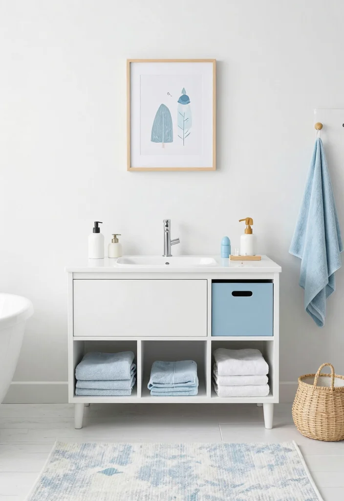 14 Kids Bathroom Decor Ideas With Fun Style - 14. Cozy Minimalism 1