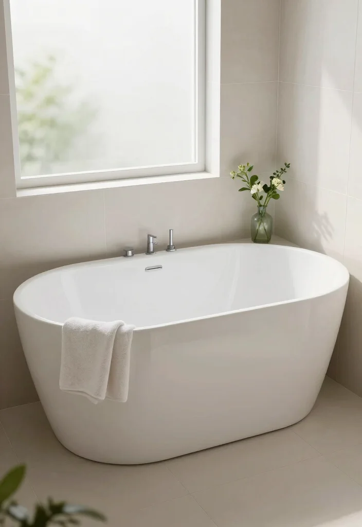 14 Quarter Bathroom Ideas For Tiny Smart Spaces - 10. Compact Bathtubs 1
