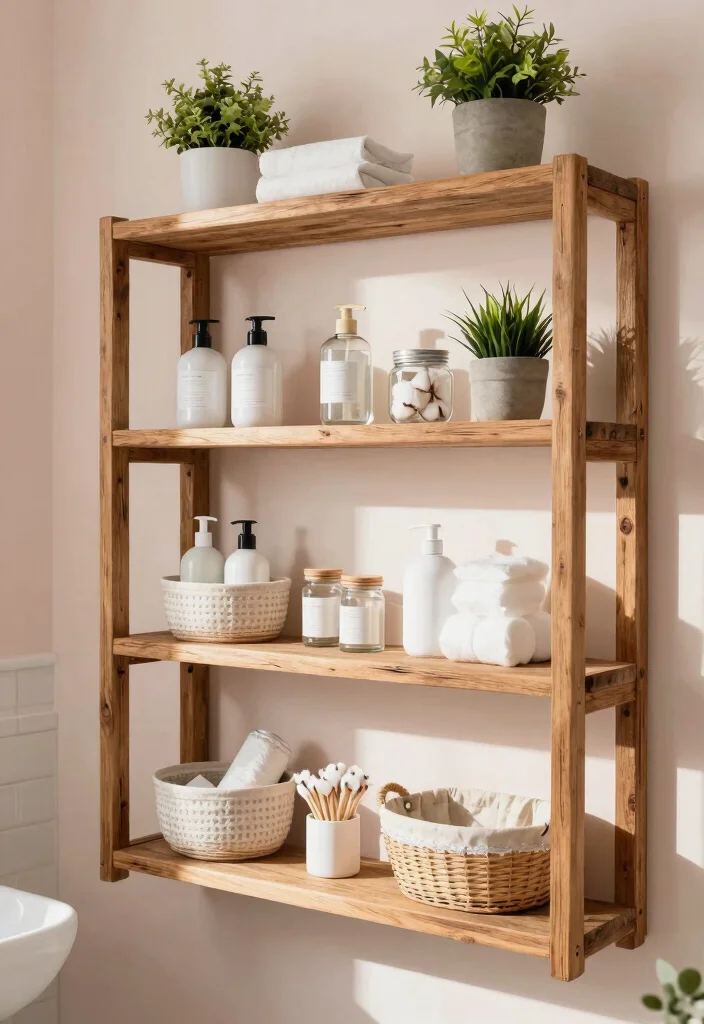 14 Quarter Bathroom Ideas For Tiny Smart Spaces - 9. Open Shelving Concepts 1