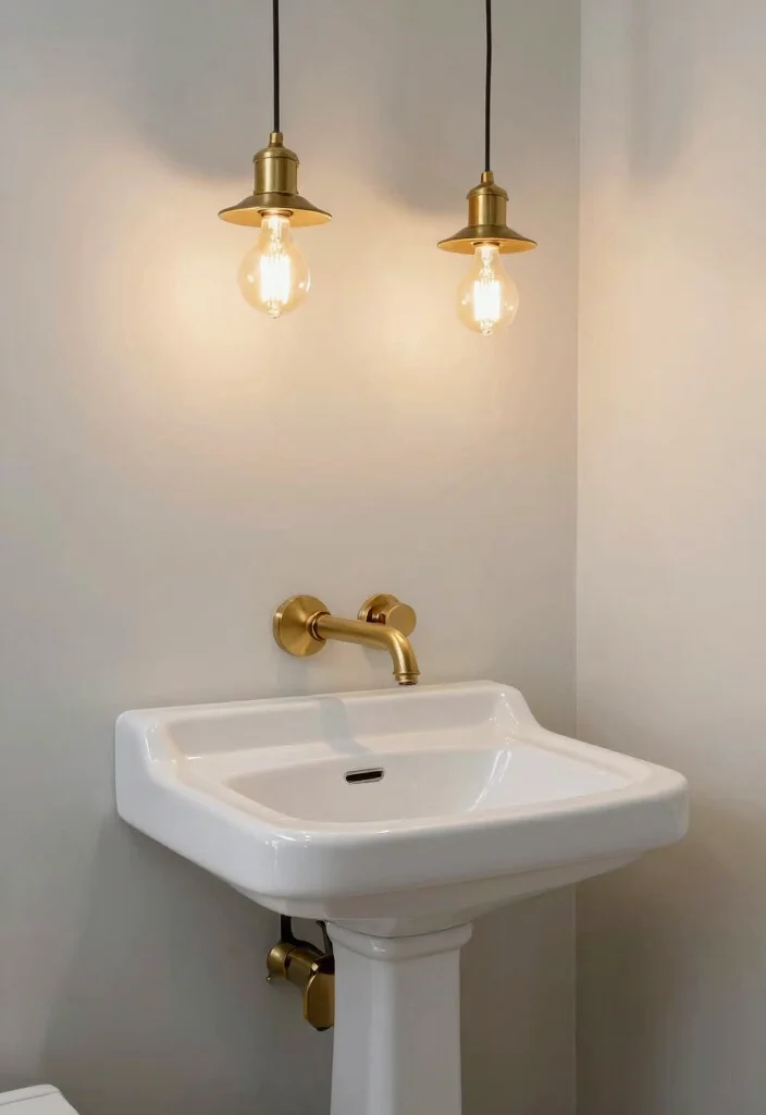 14 Retro Bathroom Decor Ideas With Vintage Pop - 6. Mid-Century Modern Fixtures 1