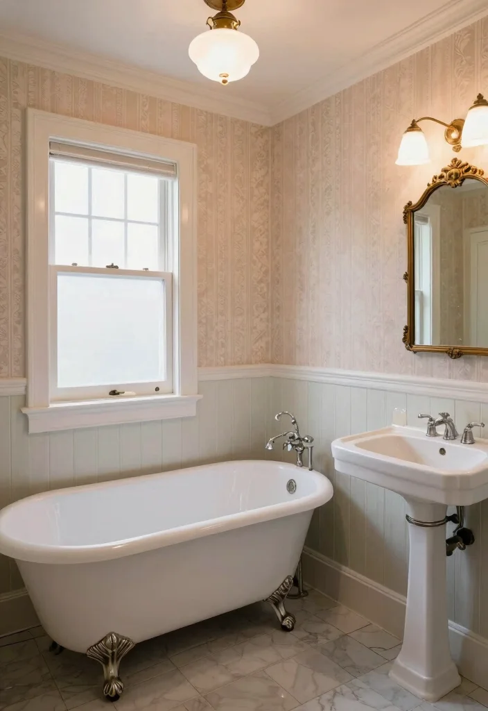 15 Basement Bathroom Ideas That Make The Most Of Space - 12. Vintage Charm 1