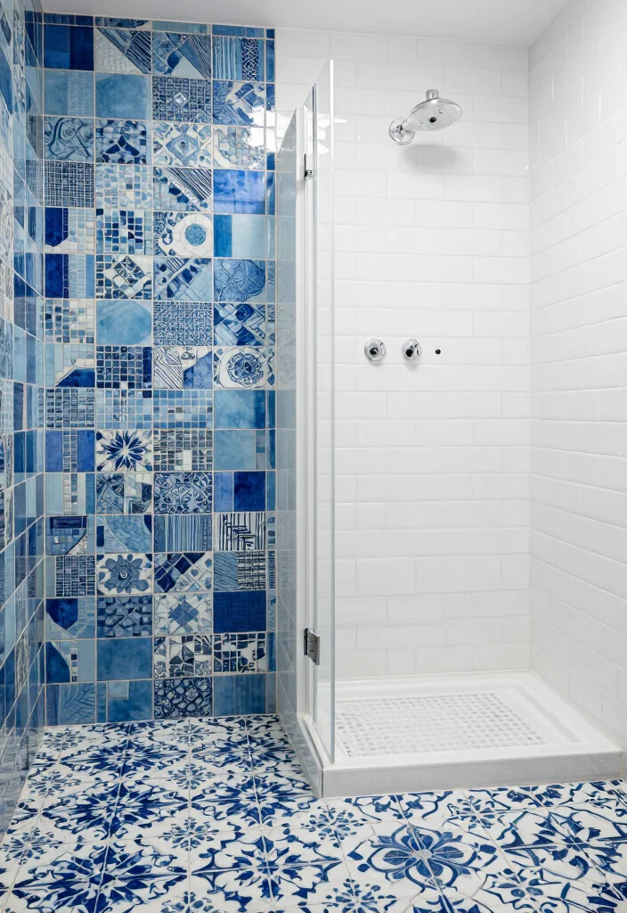 15 Basement Bathroom Ideas That Make The Most Of Space - 5. Incorporate Creative Tiles 1