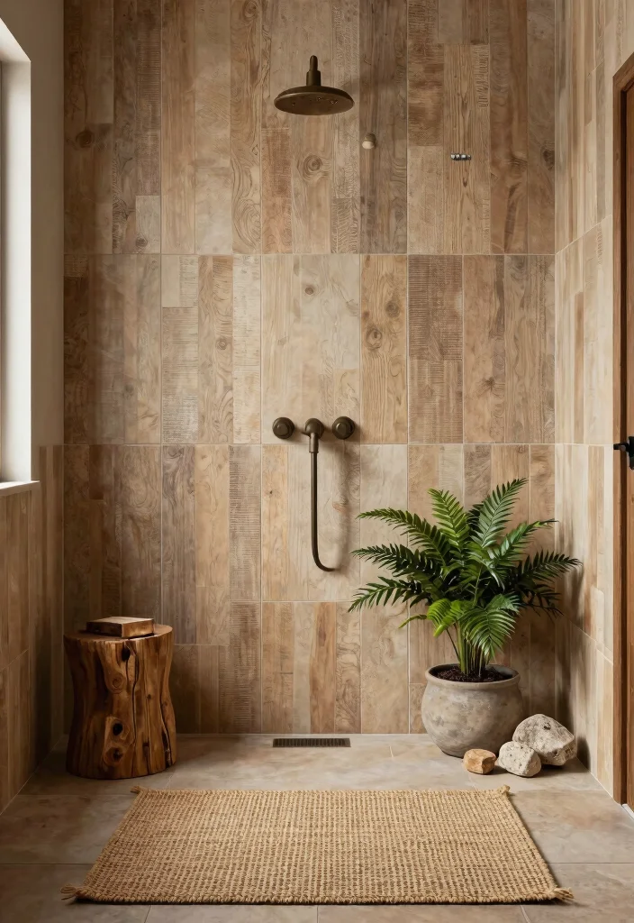 15 Beaumont Tile Bathroom Ideas With Designer Style - 14. Rustic Charm with Beaumont Tiles 1