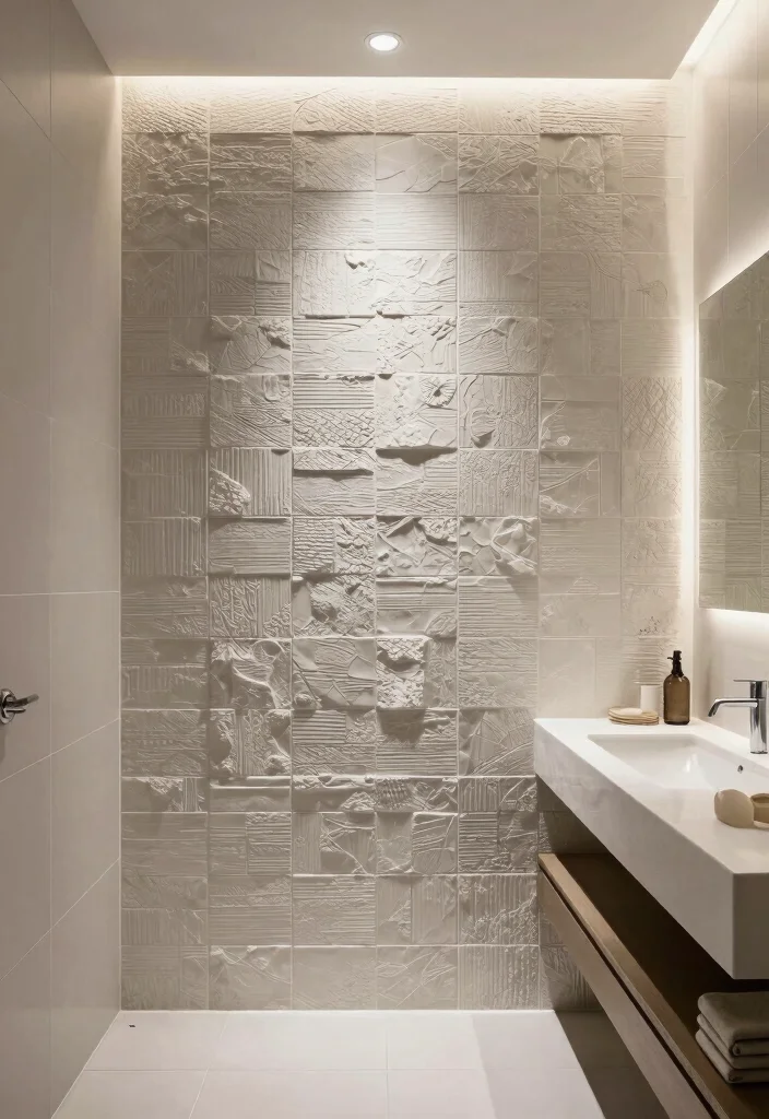 15 Beaumont Tile Bathroom Ideas With Designer Style - 6. Textured Accent Walls 1