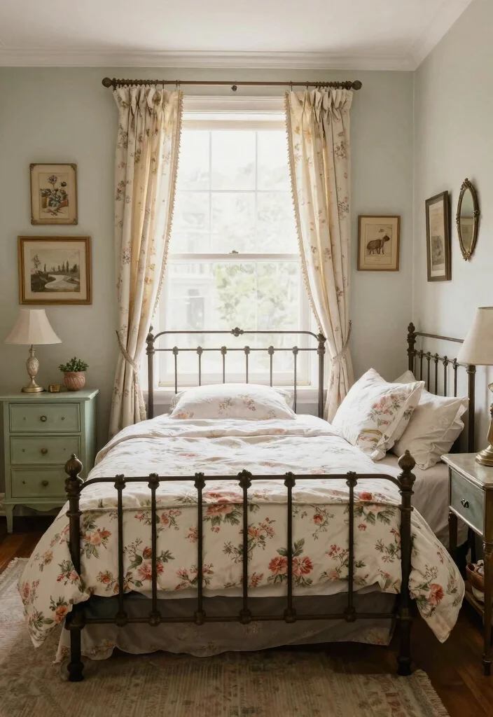 15 Bedroom With Window Behind Bed Ideas: Unique Airy Design - 9. Vintage Vibes 1