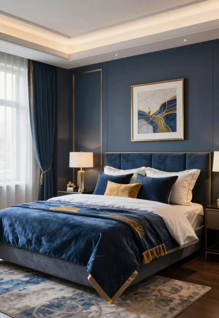 15 Blue and Gold Bedroom Ideas: Rich Elegant Contrast - Conclusion 1