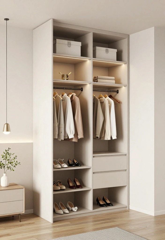 15 Cabinet for Small Bedroom Closets Ideas for Smart Storage - 6. Built-In Closet Systems 1
