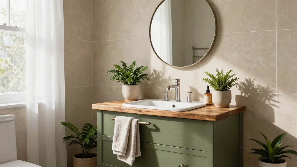 15 Olive Green Bathroom Vanity Ideas With Fresh Warm Style