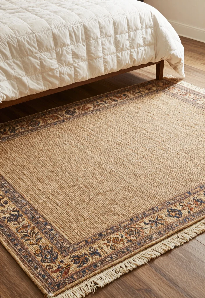 15 Quilt Bedroom Decor Ideas for Cozy Layered Charm - 9. Layer Rugs for Added Depth 1