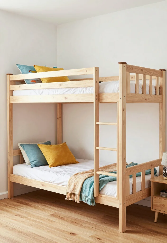 15 Small Twin Bedroom Ideas Compact Shared Style - 1. Bunk Beds for Maximum Space Savings 1