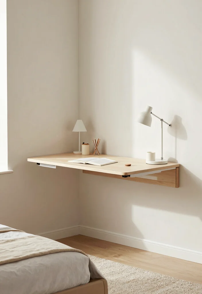 15 Small Twin Bedroom Ideas Compact Shared Style - 10. Space-Saving Desks 1