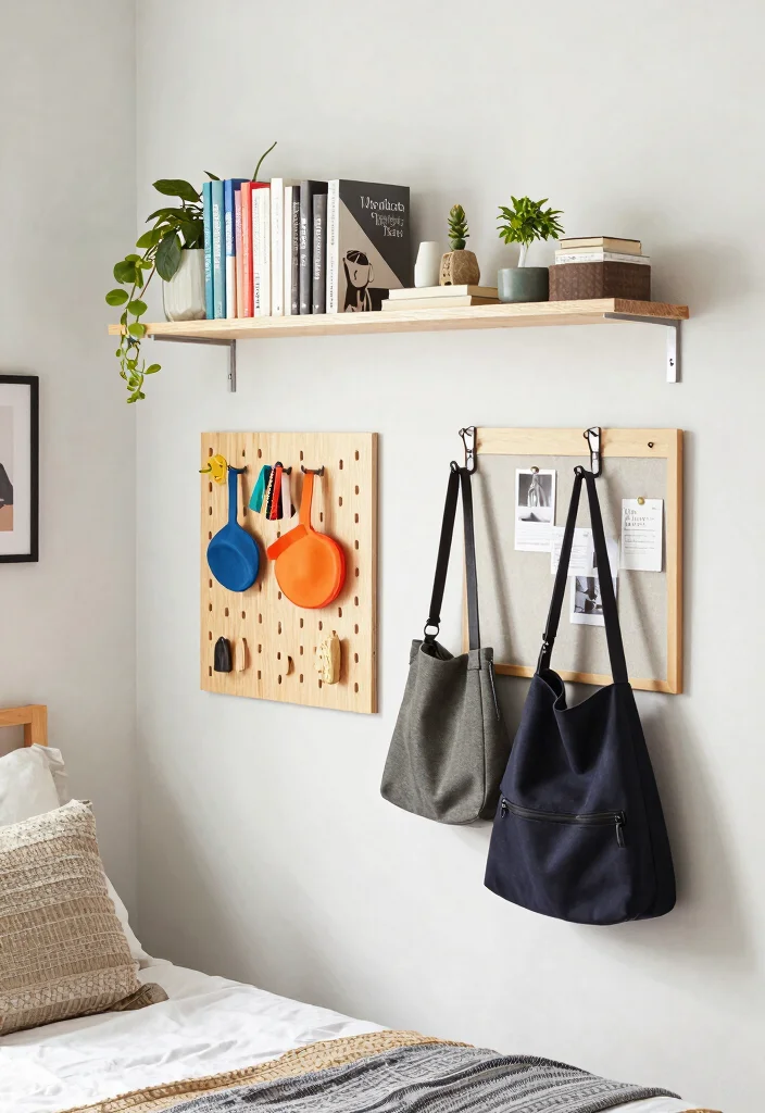 15 Small Twin Bedroom Ideas Compact Shared Style - 15. Functional Wall Decor 1