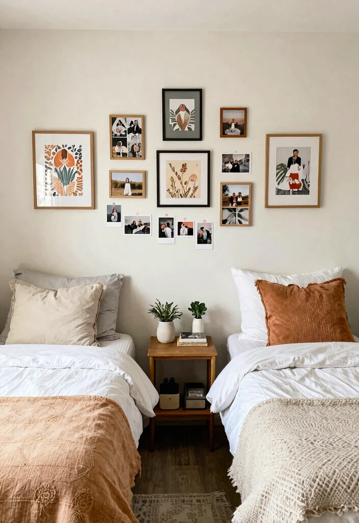 15 Small Twin Bedroom Ideas Compact Shared Style - 7. Personalized Decor Elements 1