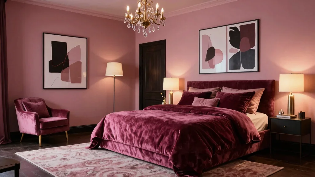 15 Sulking Room Pink Bedroom Ideas: Moody Chic Drama
