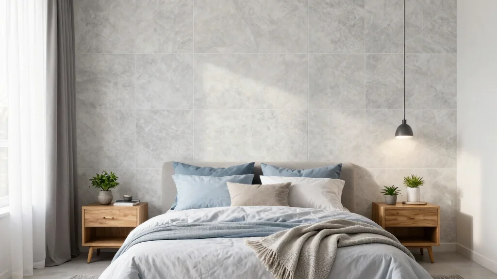 15 Tiles for Bedroom Wall Ideas with a Modern Textured Finish