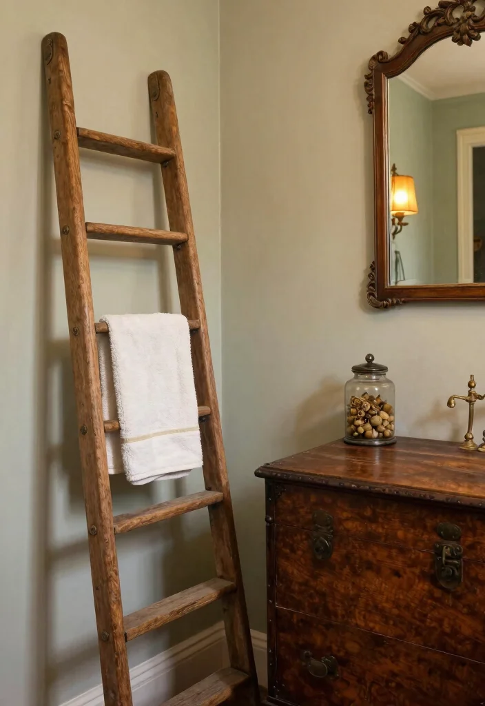 15 Tuscan Bathroom Decor Ideas With Rustic Warmth - 5. Antique Accents 1