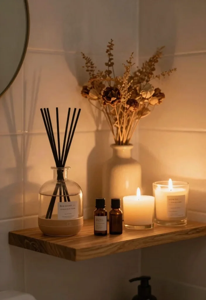 15 Warm Bathroom Ideas With Cozy Comfort - 12. Scent-Infused Decor 1