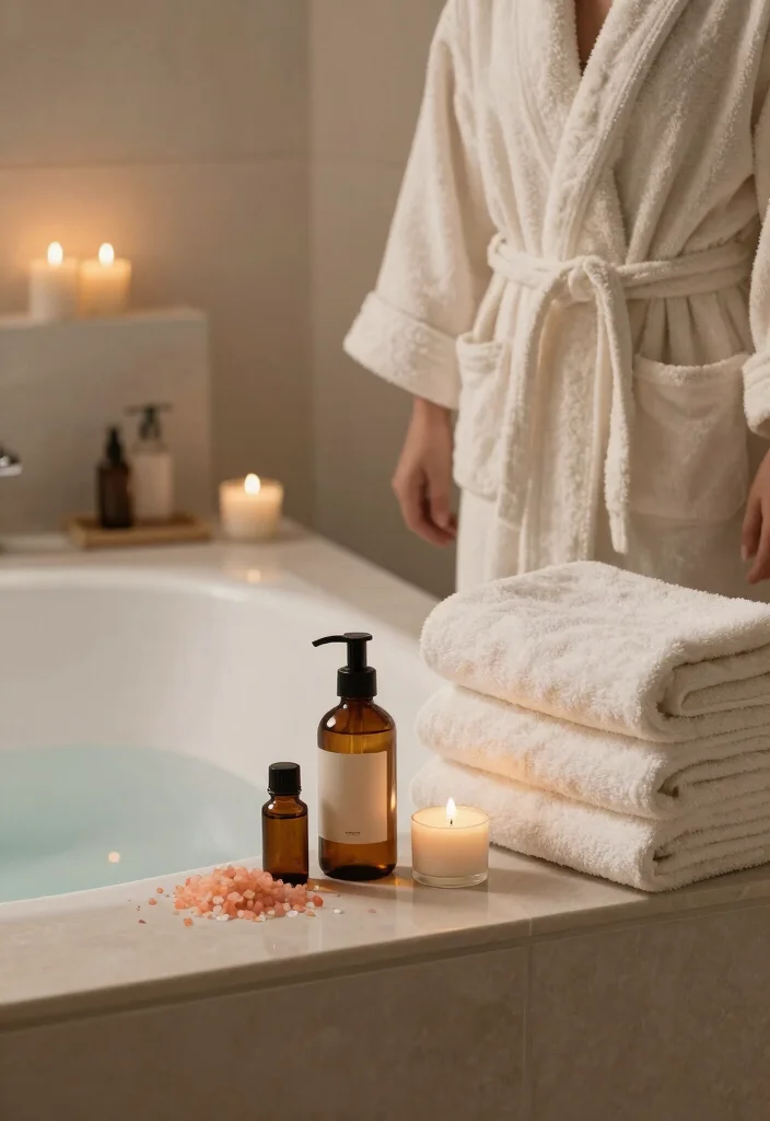 15 Warm Bathroom Ideas With Cozy Comfort - 15. Mindful Bathing Rituals 1