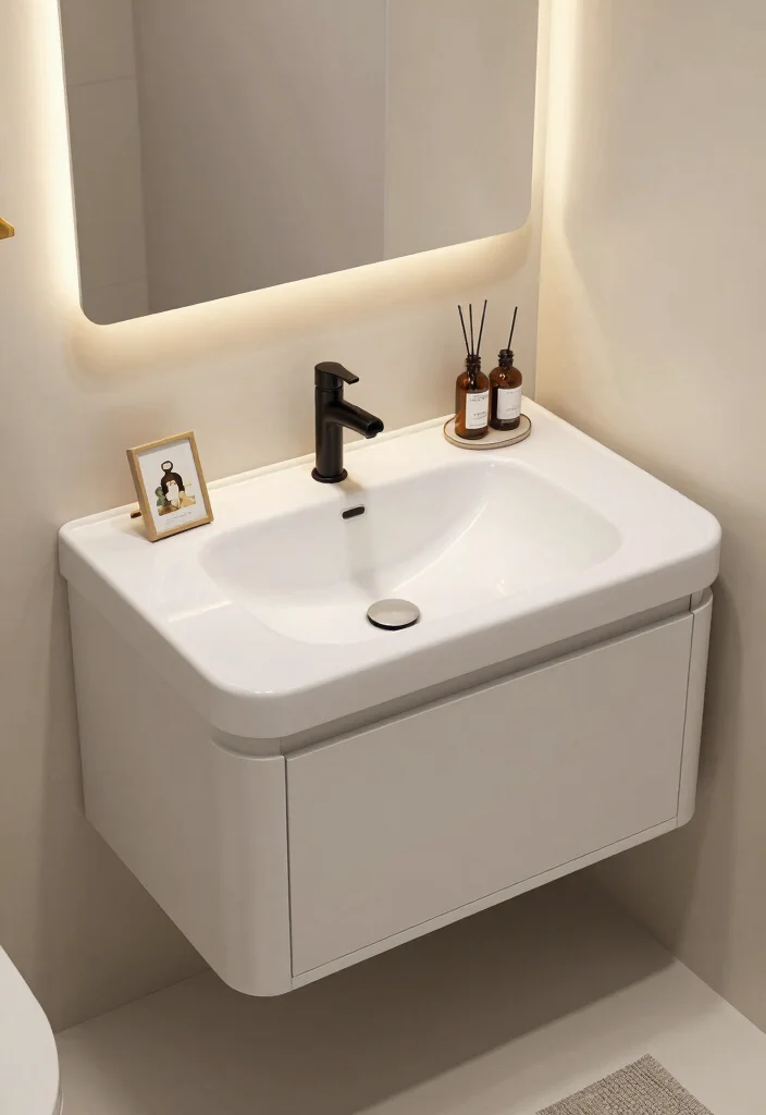 16 Bathroom Vanity Unit Ideas For Smart Storage - 10. Compact Sink Designs 1