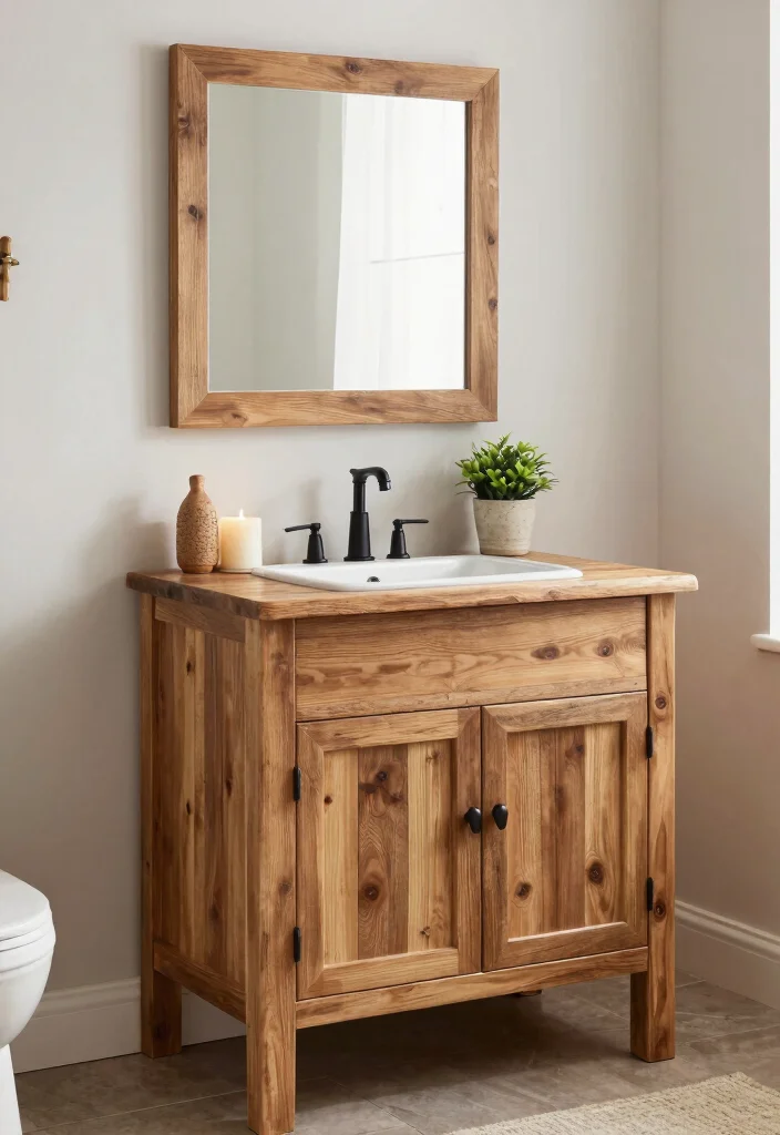 16 Bathroom Vanity Unit Ideas For Smart Storage - 13. DIY Bathroom Vanity Units 1
